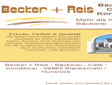 Tablet Screenshot of becker-reis.de
